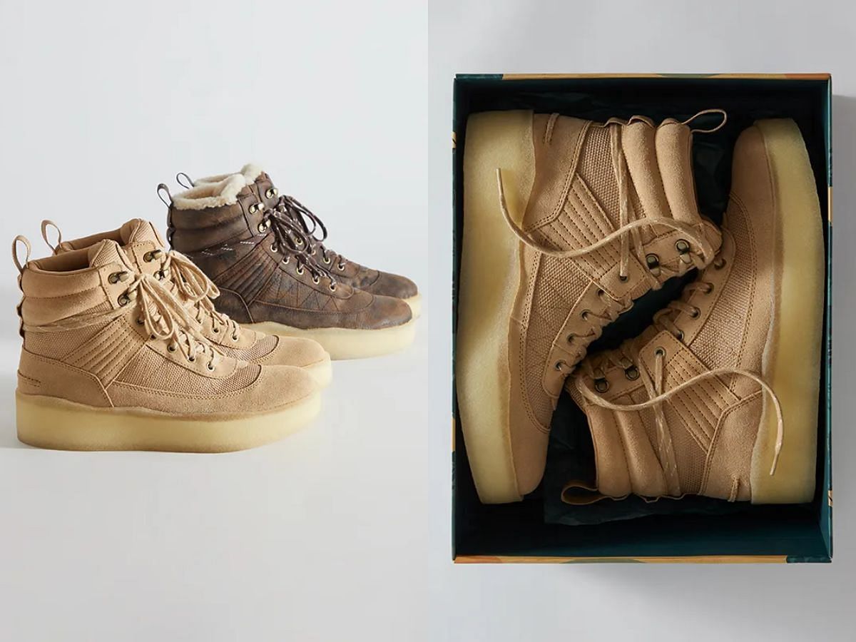 Overview of Ronnie Fieg x Clarks Lockhill 8th Street Collection (Image via Sneaker News)